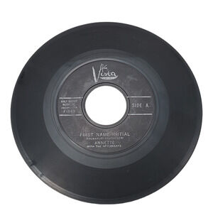 Annette Funicello 45 RPM First Name Initial 1959 Vista Records F-349